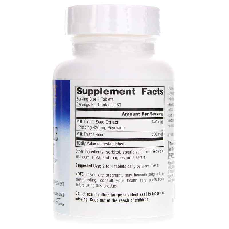 Milk Thistle Seed Extract 260 Mg Full Spectrum, 120 Tablets, by Planetary Herbals, image #2