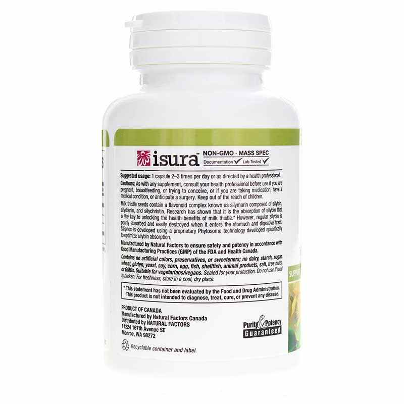 Milk Thistle Siliphos Phytosome, by Natural Factors, image #3