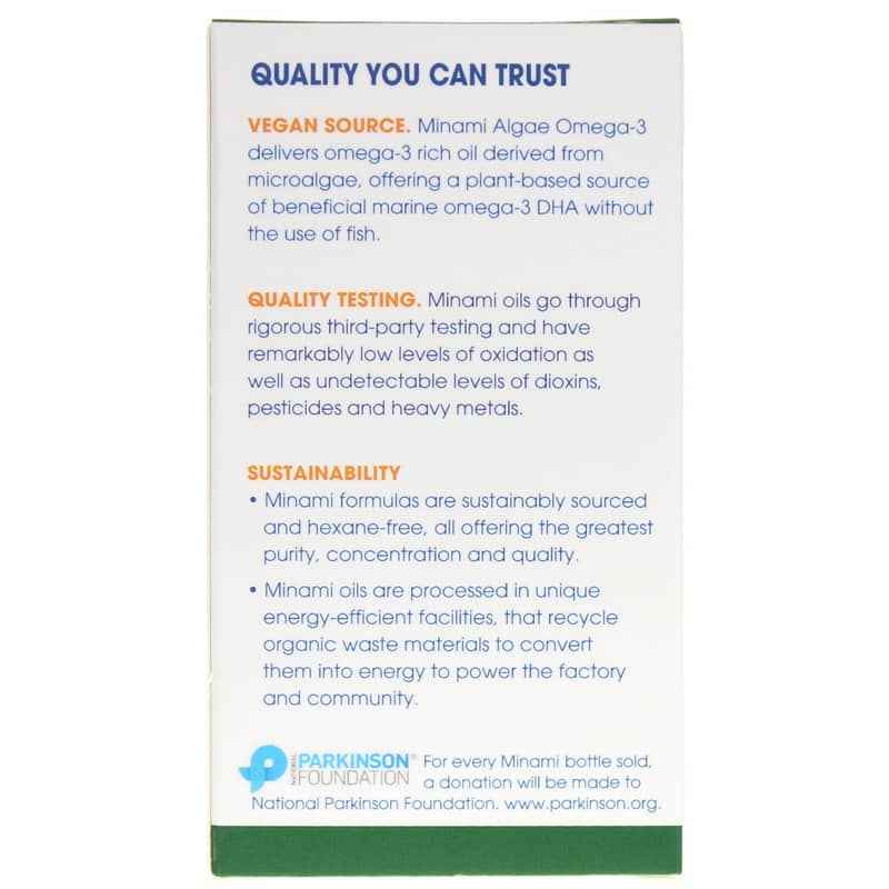 Minami Algae Omega-3 Vegan DHA, by Garden of Life, image #3