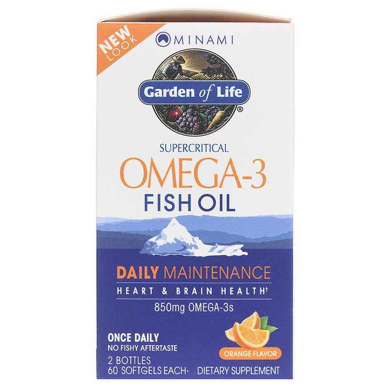 Minami Omega-3 Fish Oil Daily Maintenance, 120 Softgels, by Garden of Life