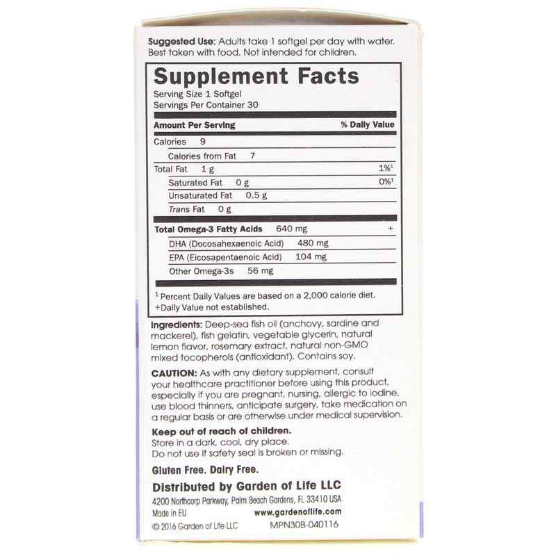 Minami Prenatal Omega-3 Fish Oil, 30 Softgels, by Garden of Life, image #2