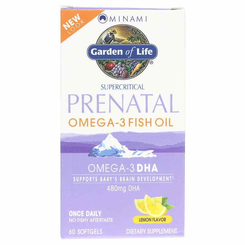 Minami Prenatal Omega-3 Fish Oil, 60 Softgels, by Garden of Life