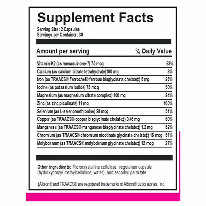 Mineral + K2 Sufficiency, 60 Capsules, by Innate Choice , image #2