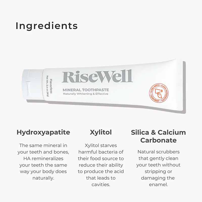 Mineral Toothpaste, Unflavored, by RiseWell, image #3
