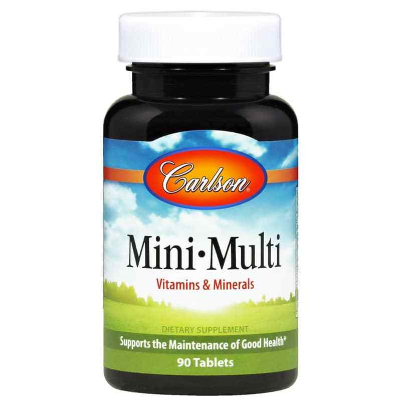 Mini Multivitamins Mini Multi Vitamins & Minerals with No Added Iron, Carlson Labs ...