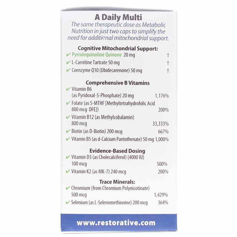 Mitochondria Nutrition PQQ, by Restorative Formulations, image #4