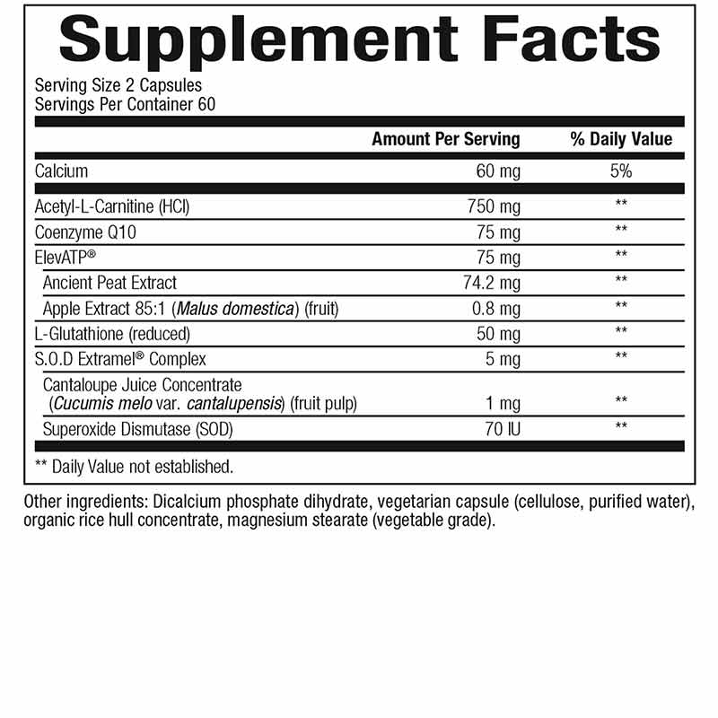 Mitochondrial Formula, 120 Vegetarian Capsules, by Bioclinic Naturals, image #2