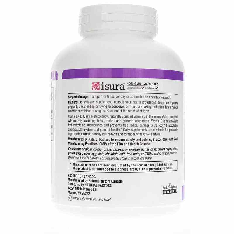 Mixed Vitamin E 400 IU, by Natural Factors, image #3