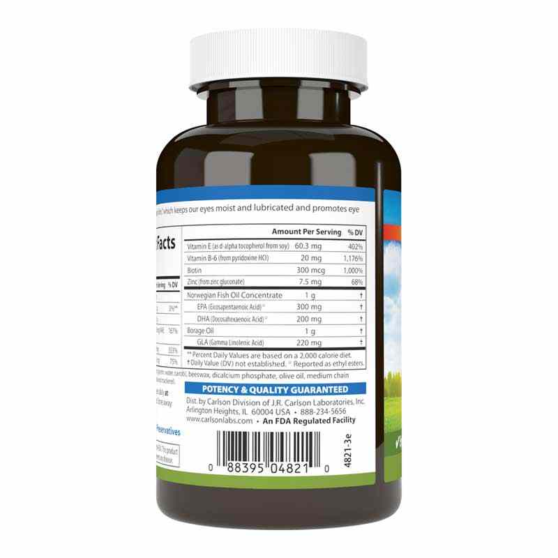 Moistur-Eyes Softgels, 90 Softgels, by Carlson Labs, image #3