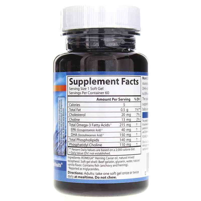 Mom's DHA with Choline, 60 Softgels, by Carlson Labs, image #2