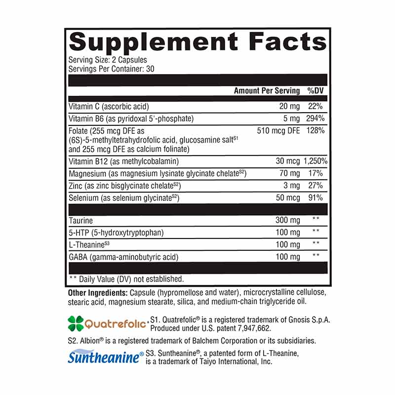 Mood Food ES, 60 Veg Capsules, by Xymogen, image #2