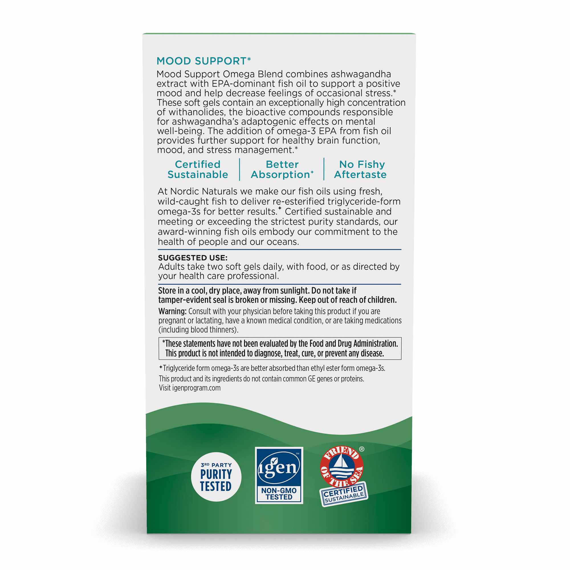 Mood Support, 60 Soft Gels, by Nordic Naturals, image #2