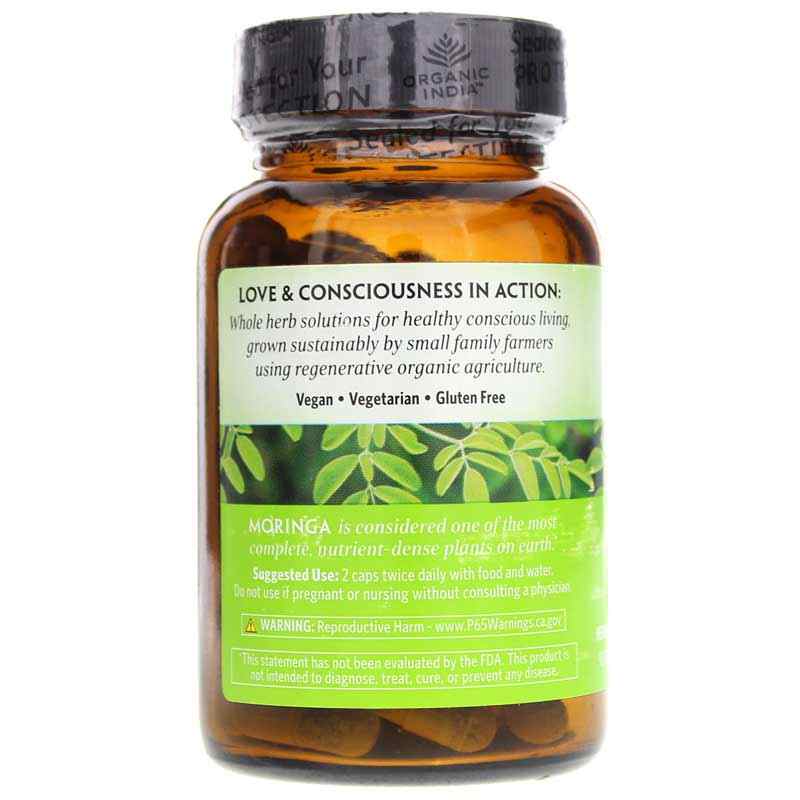 Moringa, 90 Veg Capsules, by Organic India, image #3