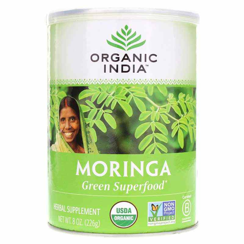 Moringa Leaf Powder Certified Organic, Organic India – Natural Healthy ...