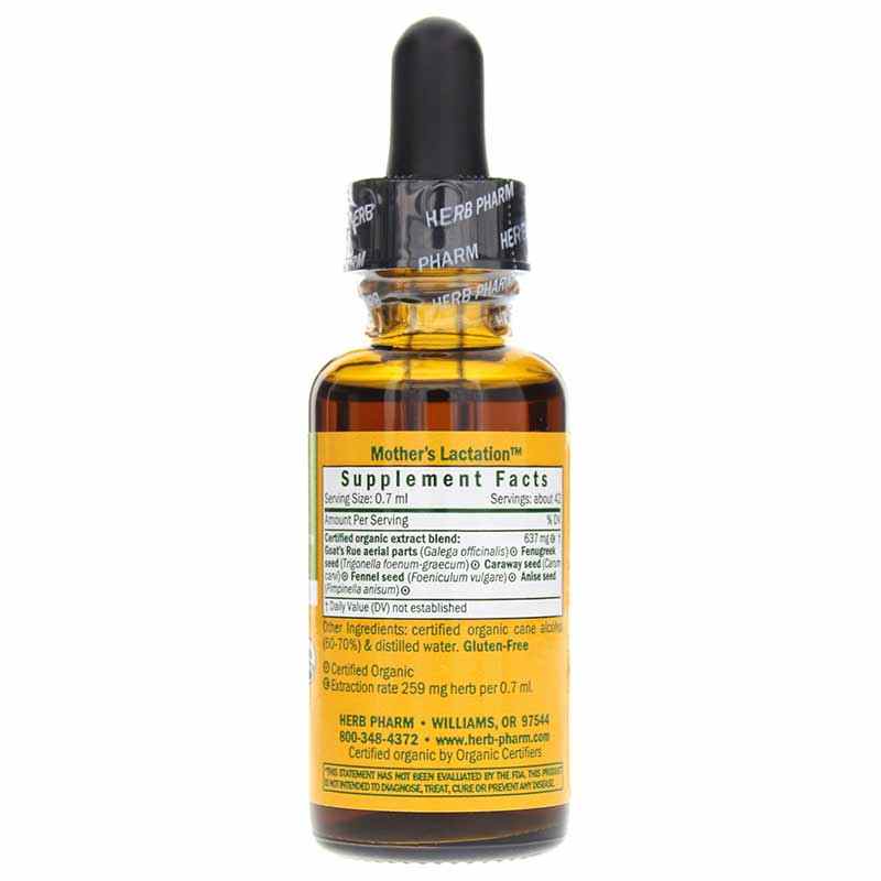Mother's Lactation, 1 Oz, by Herb Pharm, image #2