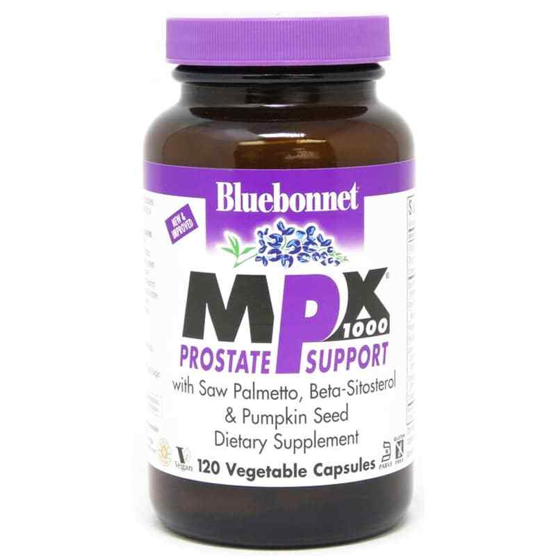 MPX 1000 Prostate Support, 120 Veg Capsules, by Bluebonnet