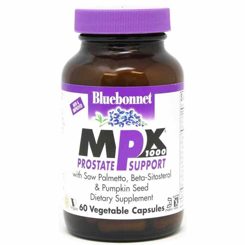 MPX 1000 Prostate Support, 60 Veg Capsules, by Bluebonnet