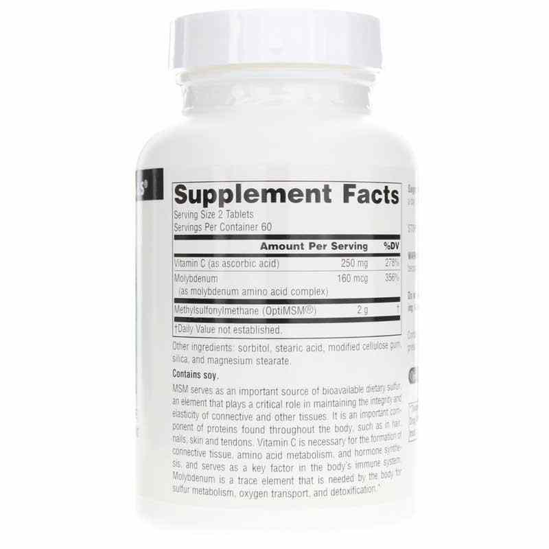MSM 1000 Mg, 120 Tablets, by Source Naturals, image #2