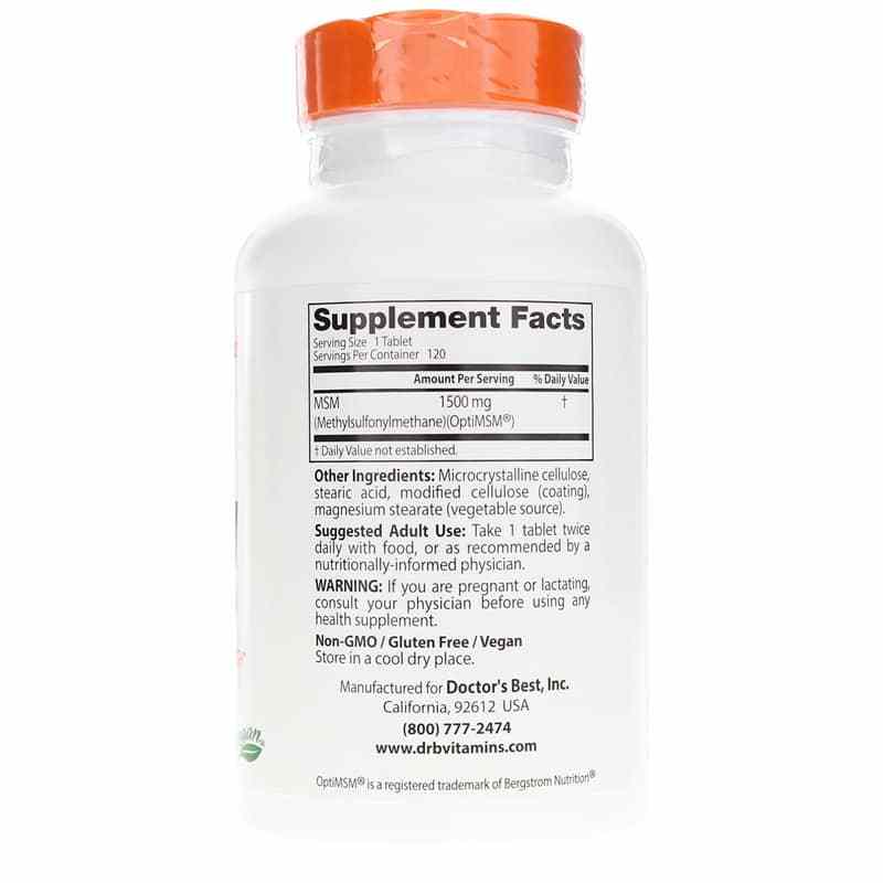 MSM 1500 Mg, by Doctors Best, image #2