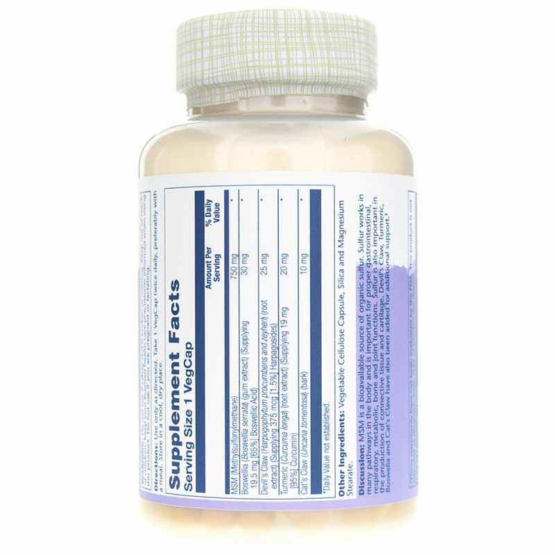 MSM 750 Mg (methylsulfonylmethane), 90 Veg Capsules, by Solaray, image #3