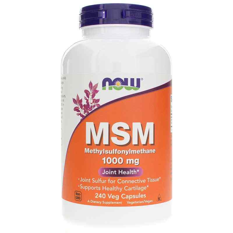 MSM Capsules 1000 Mg, 240 Capsules, by NOW Foods