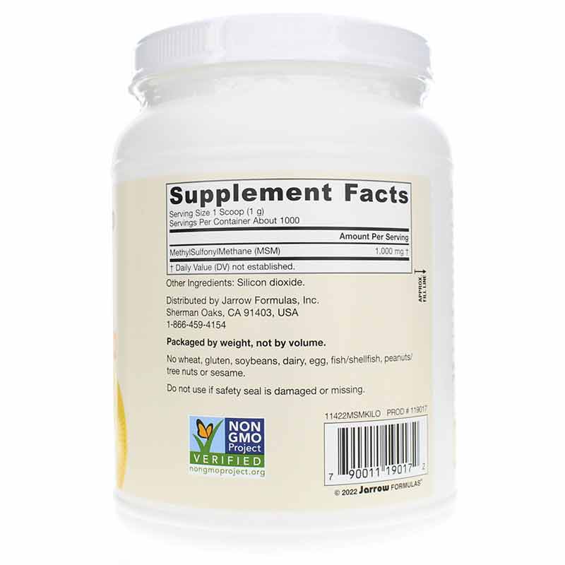 MSM Powder, 35.3 Oz, by Jarrow Formulas, image #2