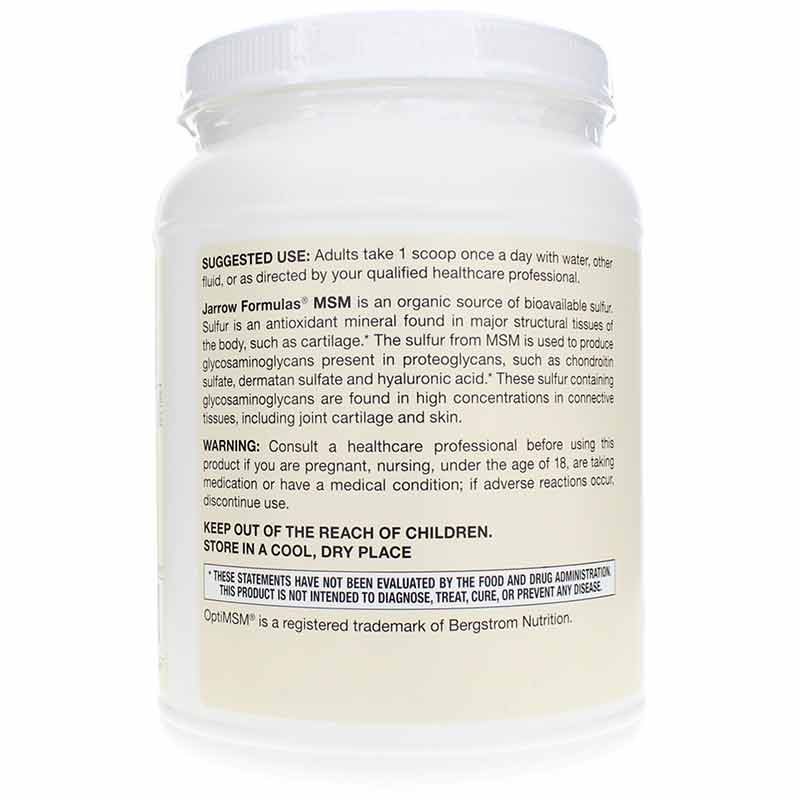 MSM Powder, 35.3 Oz, by Jarrow Formulas, image #3