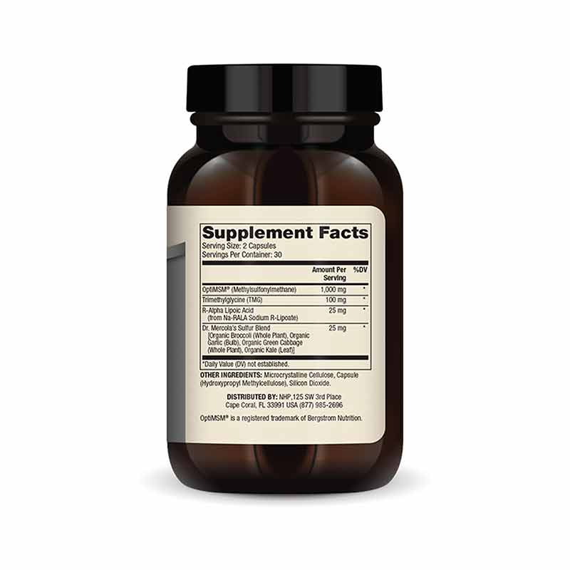 MSM Sulfur Complex, 60 Capsules, by Dr. Mercola, image #2