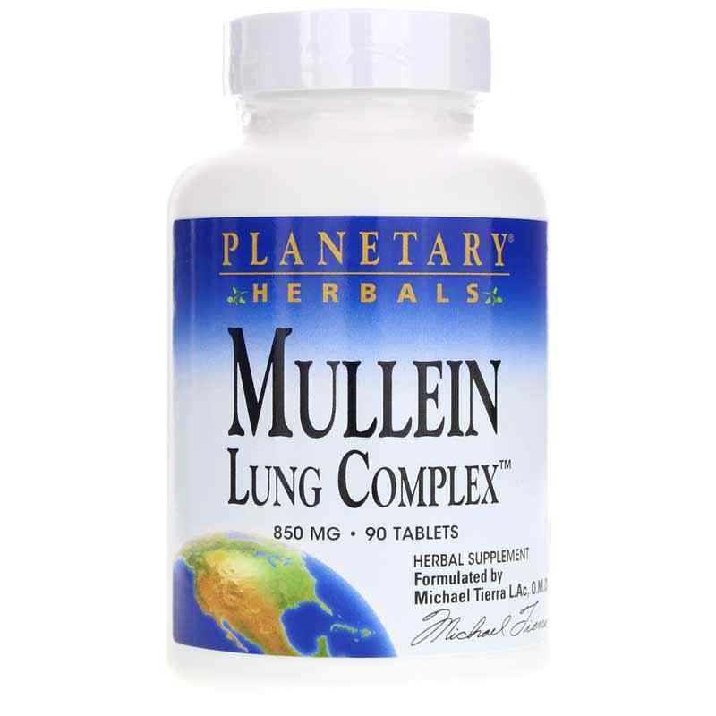 Mullein Lung Complex, 90 Tablets, by Planetary Herbals