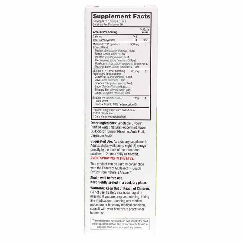 Mullein-X Throat Spray On-The-Go, by Natures Answer, image #3
