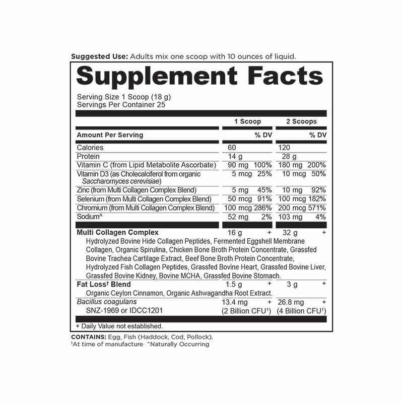 Multi Collagen Advanced Lean Powder, Cinnamon, 25 Servings, by Ancient Nutrition, image #2