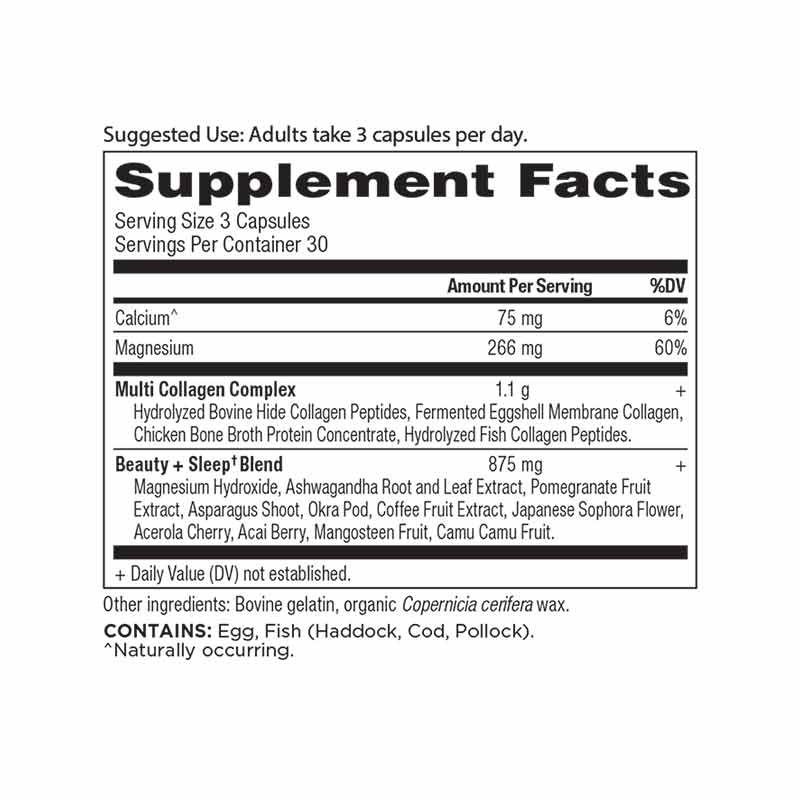 Multi Collagen Beauty + Sleep, 90 Capsules, by Ancient Nutrition, image #2