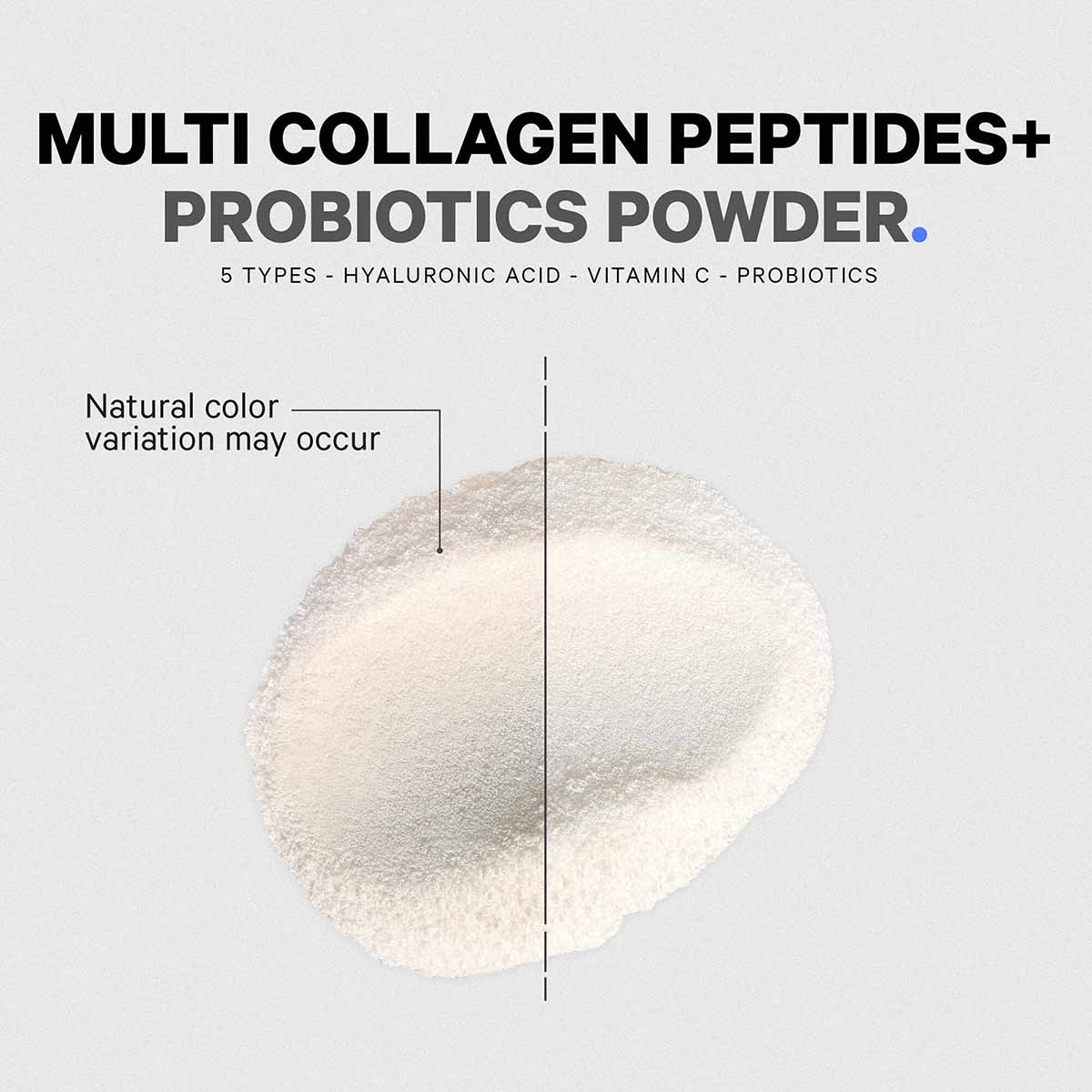 Cream-colored powder with natural color variation shown in a circular pile against white background.