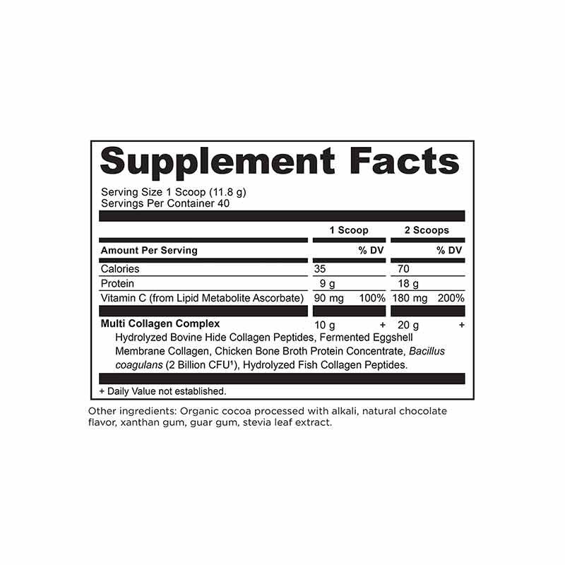 Multi Collagen Protein Powder, Chocolate, 16.65 Oz, by Ancient Nutrition, image #3