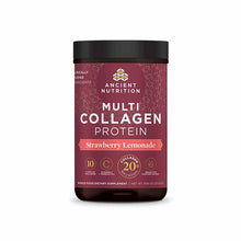 Multi Collagen Protein Powder, Strawberry Lemon, 9.65 Oz, by Ancient Nutrition