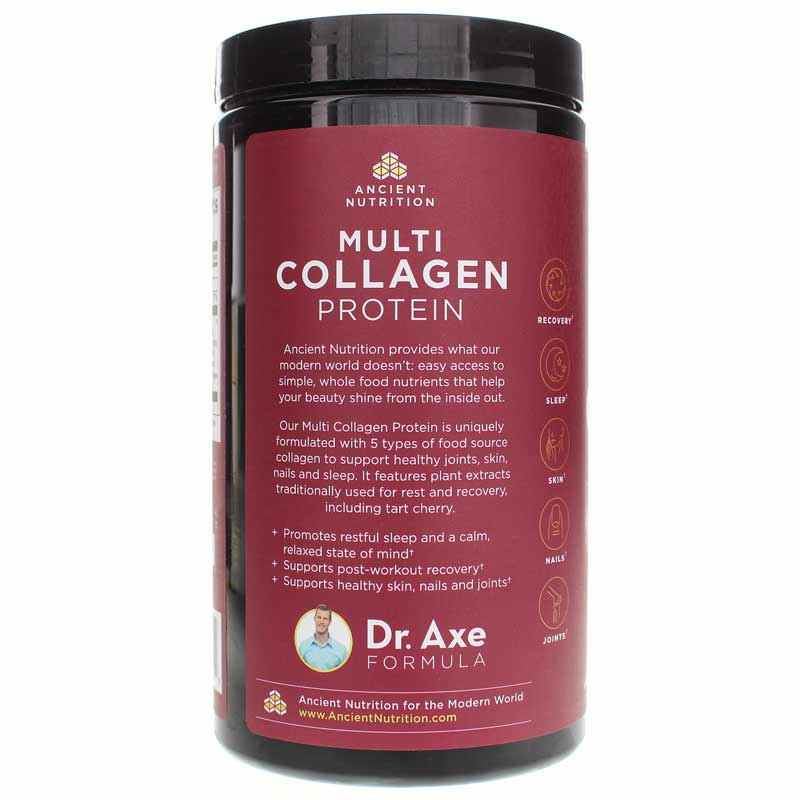 Multi Collagen Protein Powder Plus, Rest + Recovery, 10.5 Oz, by Ancient Nutrition, image #3