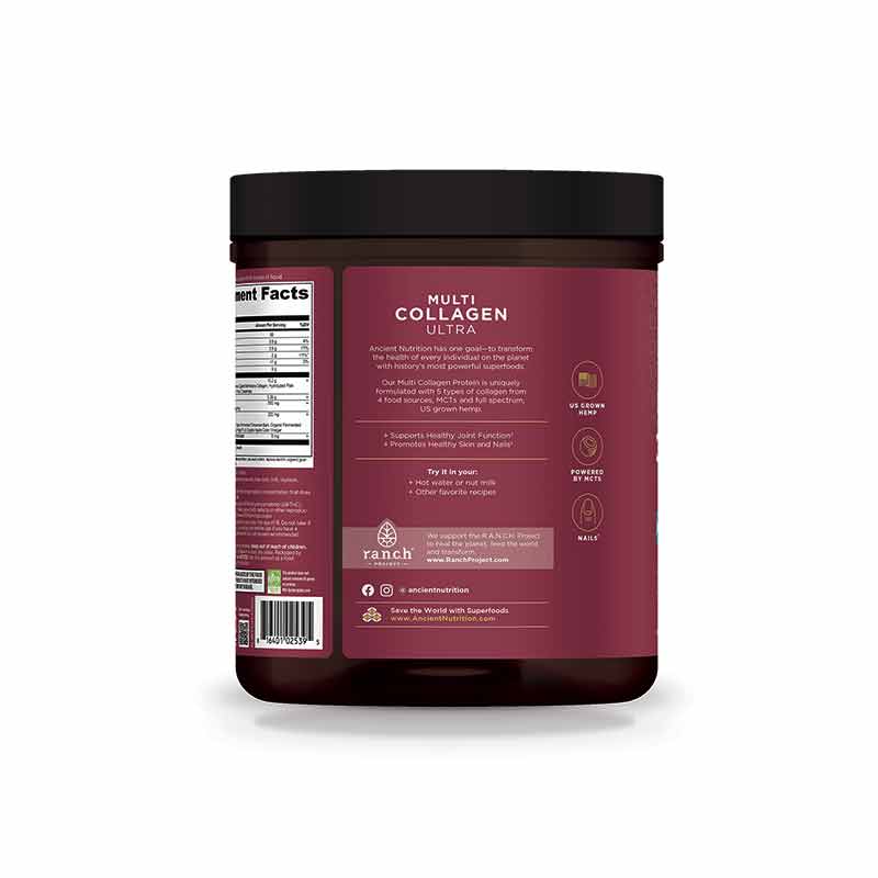 Multi Collagen Ultra with CBD + MCT, Vanilla Chai, 18 Oz, by Ancient Nutrition, image #4