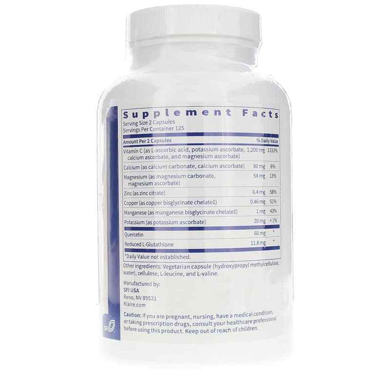 Multi-Element Buffered C, 250 Veg Capsules, by SFI Health, image #2