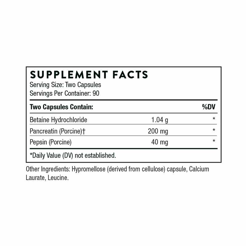 Multi Enzyme (formerly B.P.P.) Betaine Pancreatin Pepsin, by Thorne Research, image #3