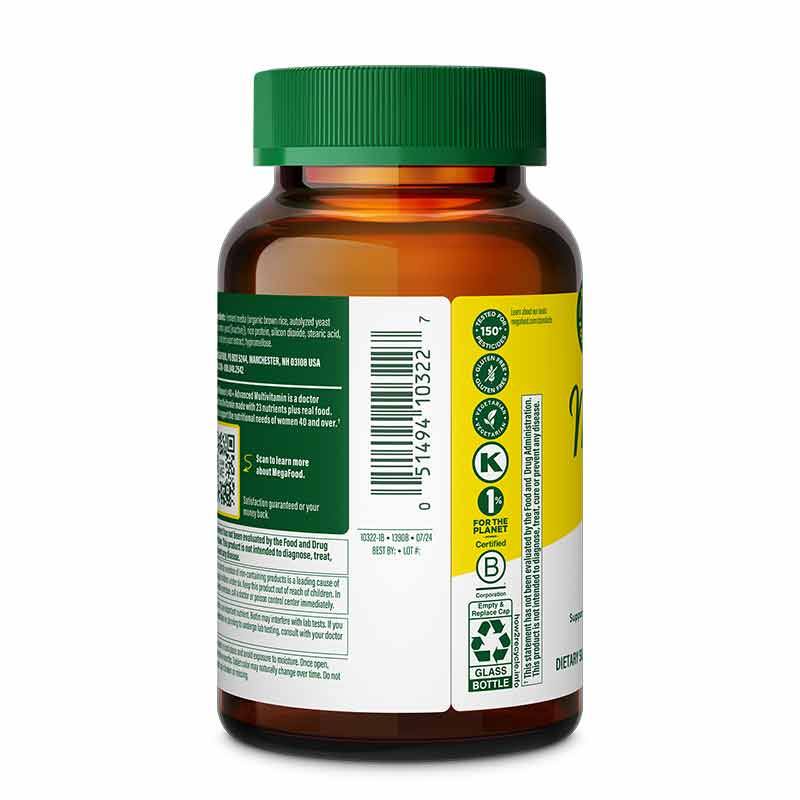 Multi for Women 40+, 120 Tablets, by Megafood, image #3