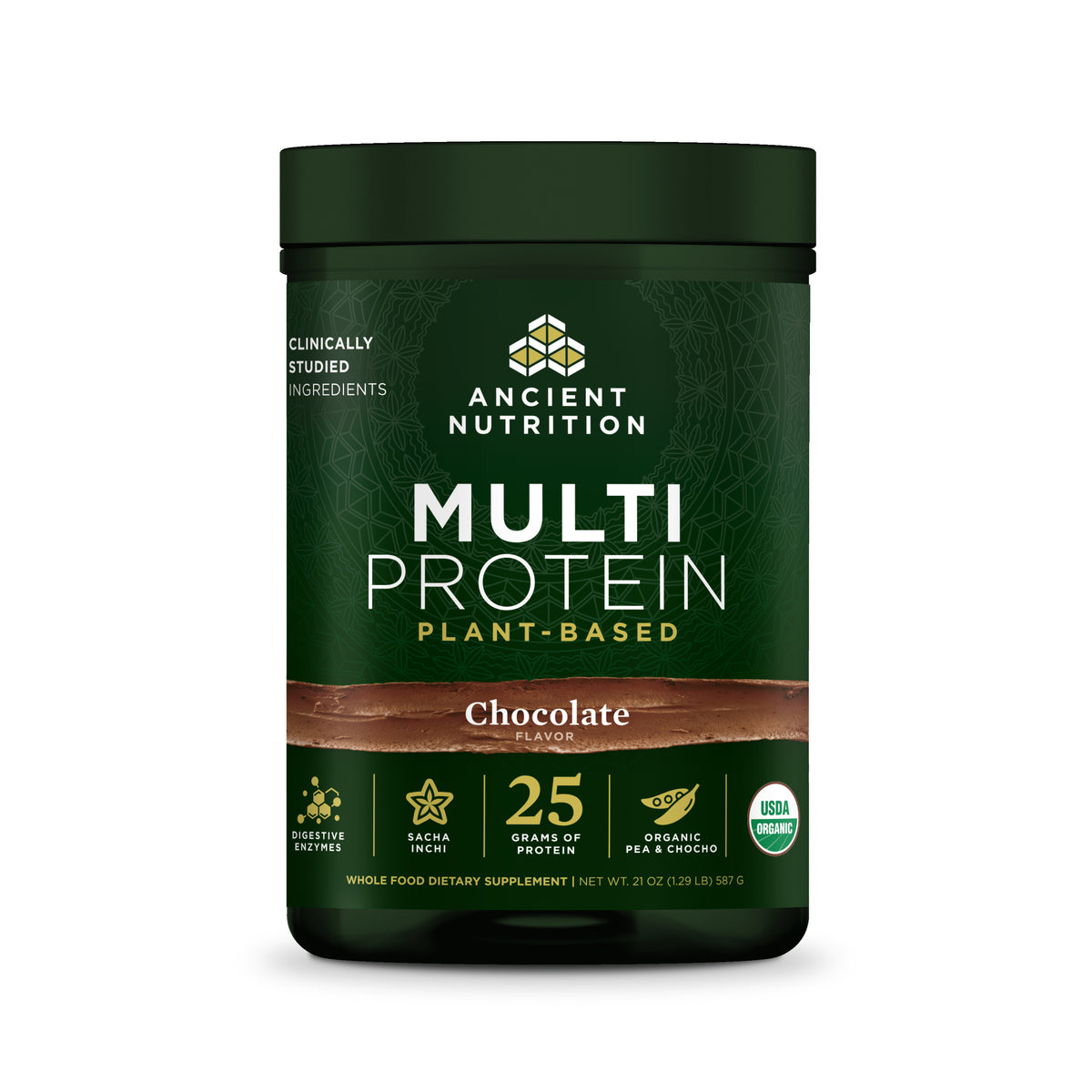 Green Container Protein Powder Multi Protein Plant Based, by Ancient Nutrition – Natural Healthy Concepts