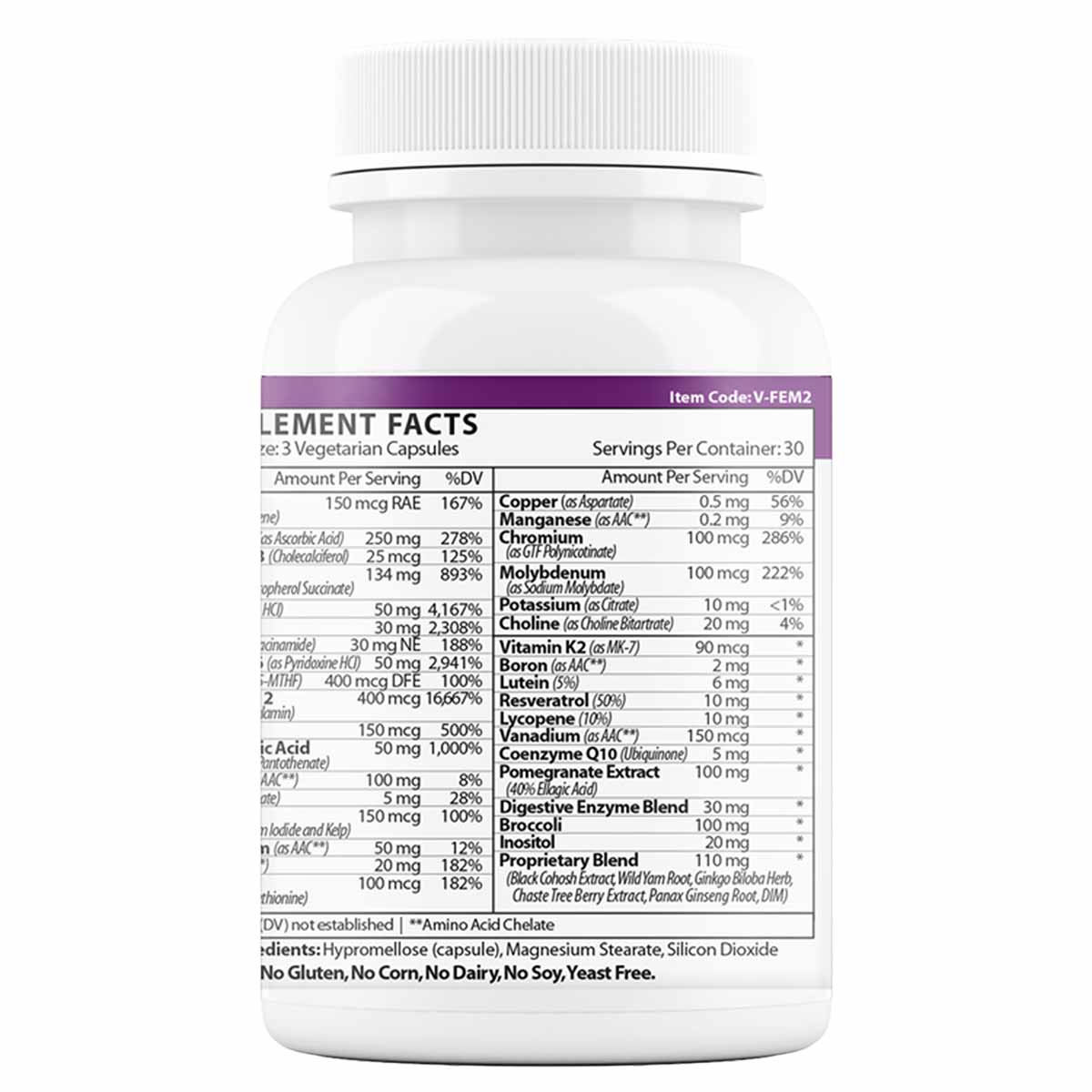 Multi Women's with Digestive Enzymes, 90 Veg Capsules, by Vinco