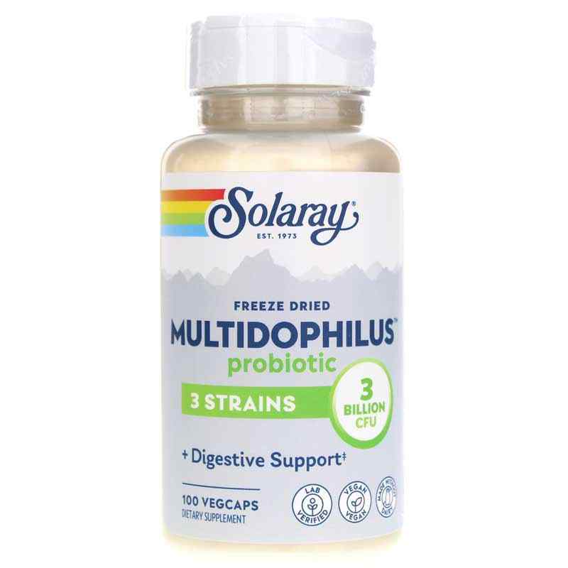 Multidophilus Triple Strain Formula, 100 Veg Capsules, by Solaray