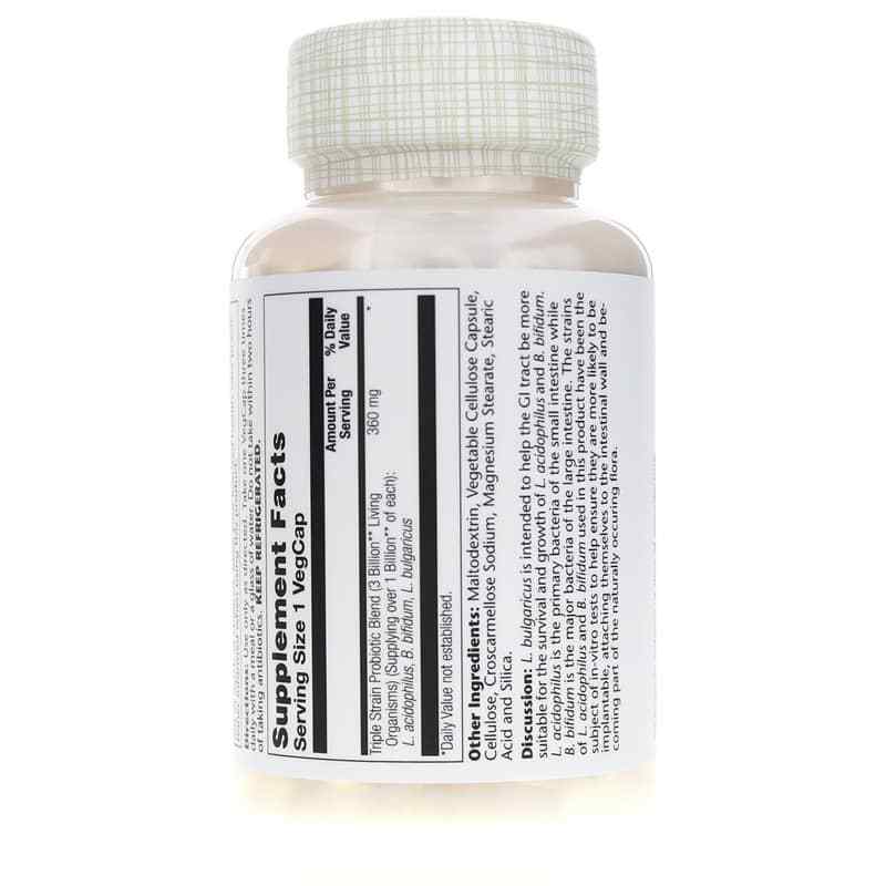 Multidophilus Triple Strain Formula, 180 Veg Capsules, by Solaray, image #3