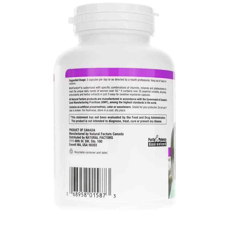 MultiFactors Women's 50+, by Natural Factors, image #3