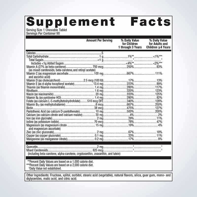 Multigenics Chewable Multivitamin, 90 Chewable Tablets, by Metagenics, image #2