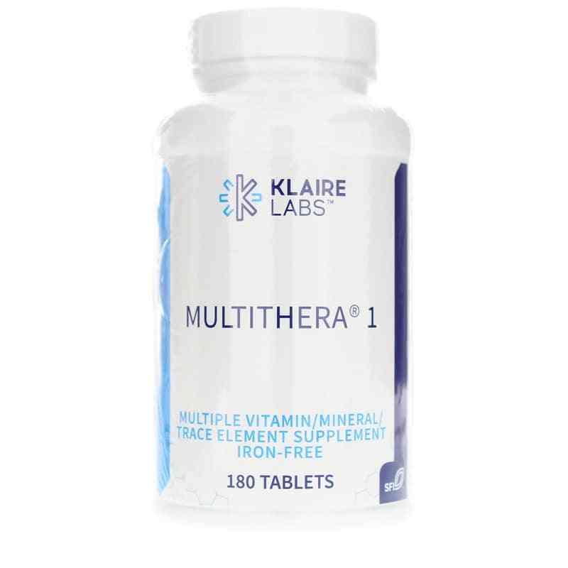 Multithera 1 Multiple Iron-Free, 180 Tablets, by SFI Health