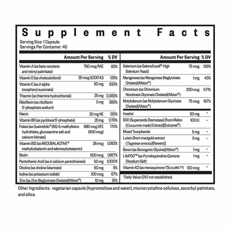 Multivitamin One, by Seeking Health, image #2
