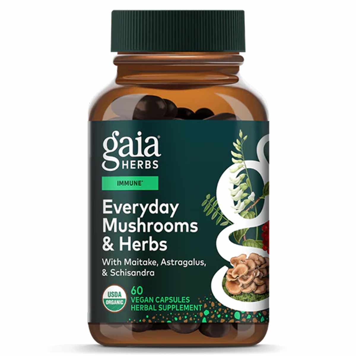 Everyday Mushrooms & Herbs, by Gaia Herbs