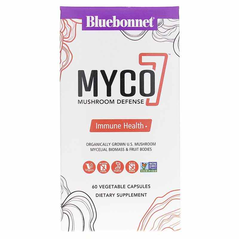 Myco 7 Mushroom Defense, 60 Veg Capsules, by Bluebonnet